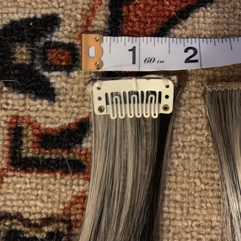 Stylish Synthetic 26” Black/Blonde 8pc Weft Extension Set - Picture 7 of 15